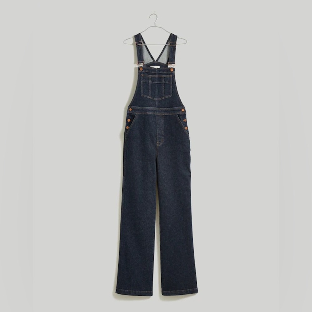 Madewell Perfect vintage flare overalls dark wash‎ size 4